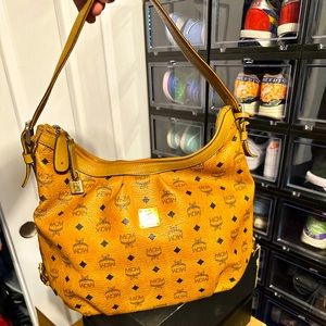 MCM Brown Hobo Shoulder Bag